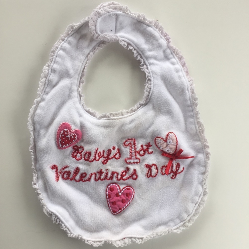 Miniwear || "Baby's 1st Valentine's Day" Bib